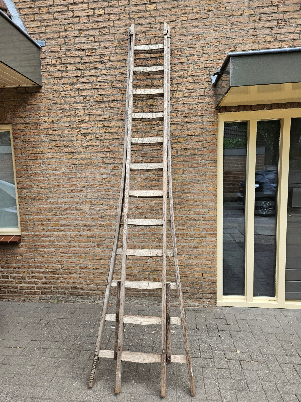 Wiennense ladder 2 x 12 treden, Ophalen