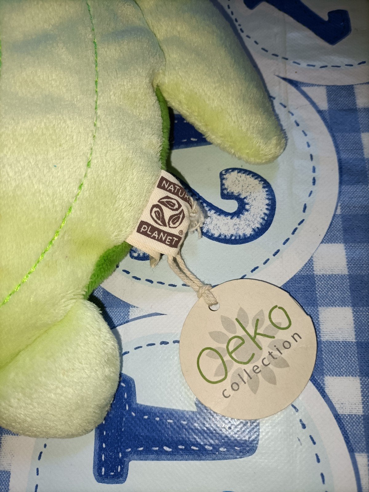 Schildpad knuffel Nature Planet 24 cm groot met kaartje, Ophalen of Verzenden, Zo goed als nieuw, Overige typen