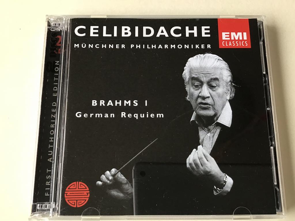 Celibidache Brahms 1 / German Requiem 2CD, Cd's en Dvd's, Ophalen of Verzenden, Romantiek, Zo goed als nieuw, Vocaal
