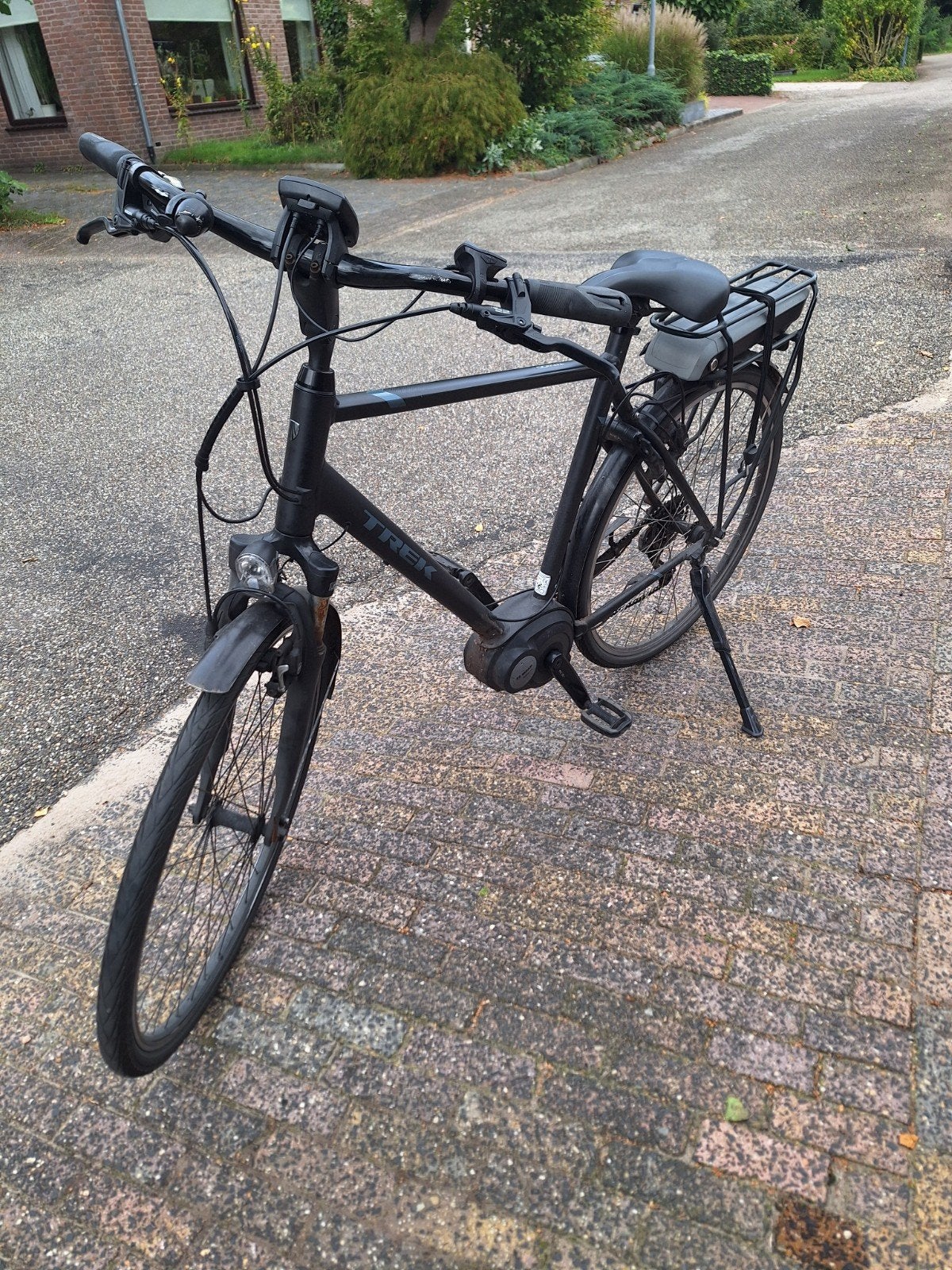 Gebruikte Trek TM 400+ herenfiets met AXA slot, Gebruikt, Velgrem, Versnellingen, Ophalen