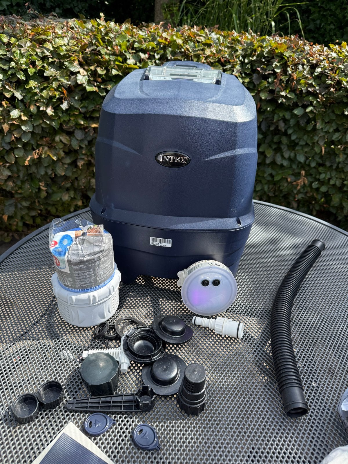 Intex PureSpa 20SB-H20-A0 pomp met accessoires, Ophalen, Gebruikt, Minder dan 80 cm, Overige typen