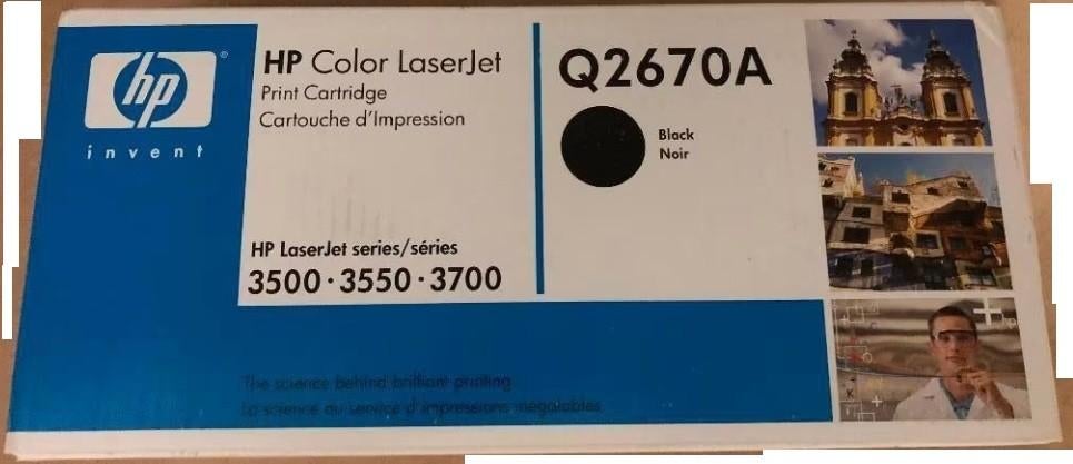 HP Q2670A Color Laserjet: Black, 3500/3550/3700, Ophalen, Nieuw, Toner, HP