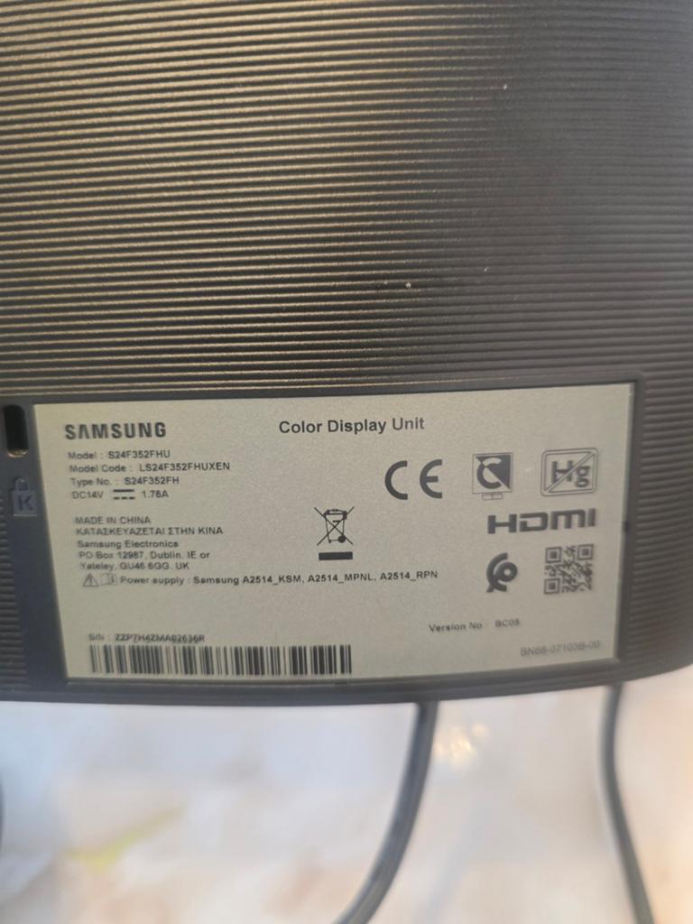 Samsung S24F352FHU Full HD Monitor, HDMI, Full HD, Ophalen of Verzenden, Zo goed als nieuw