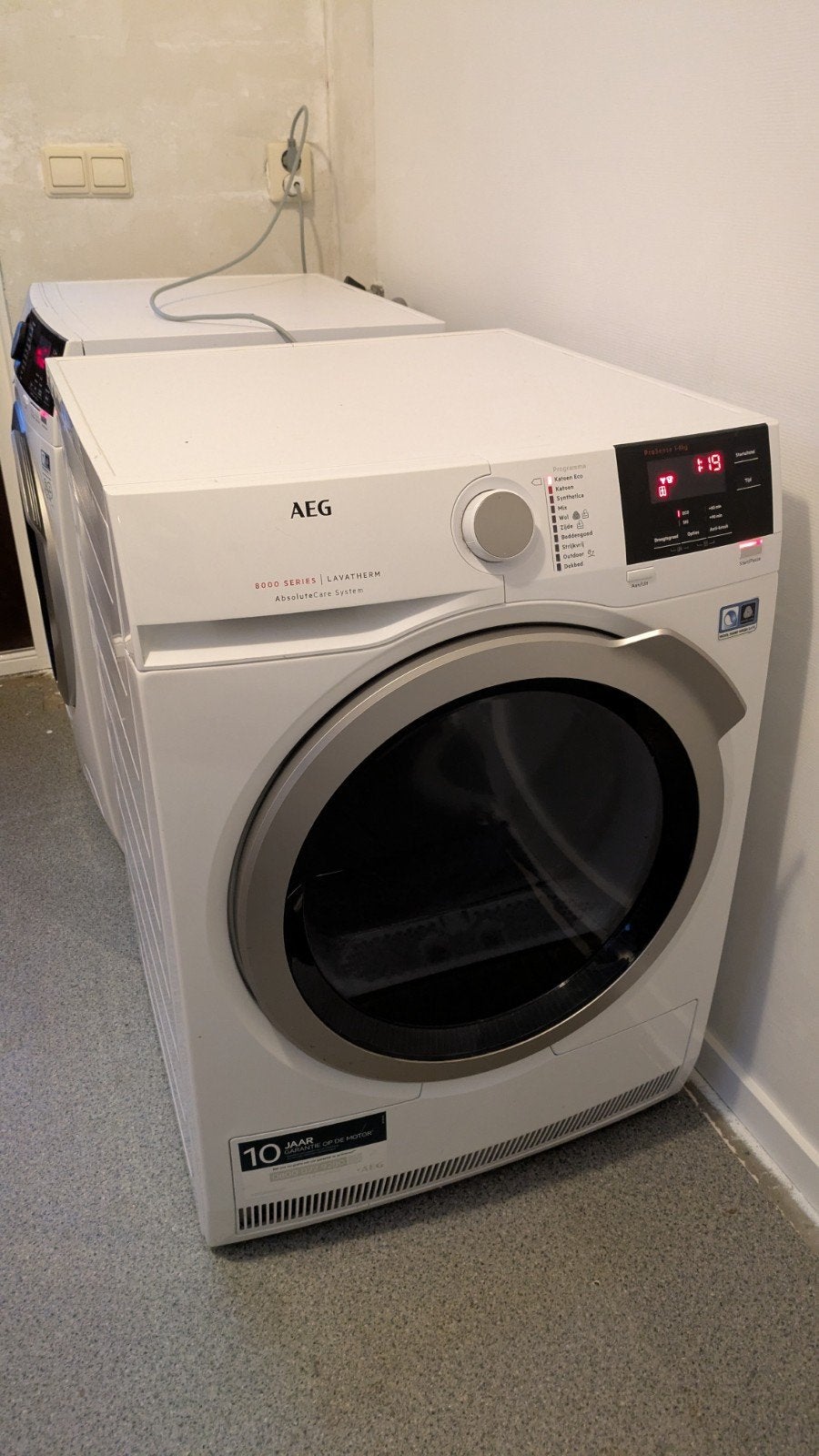 AEG Lavatherm 8000 Series - Compressor defect, Witgoed en Apparatuur, Ophalen, 8 tot 10 kg, Niet werkend, 85 tot 90 cm