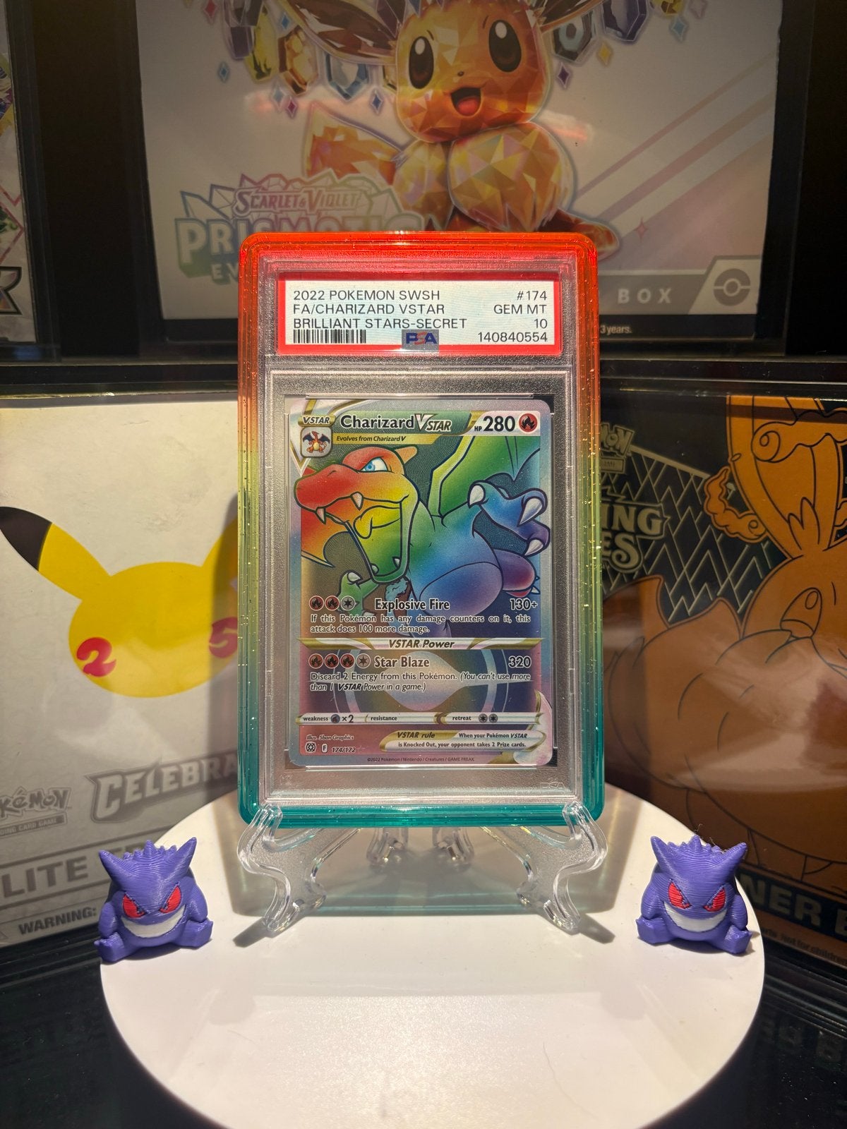 Charizard VSTAR PSA 10, Ophalen of Verzenden, Nieuw, Losse kaart