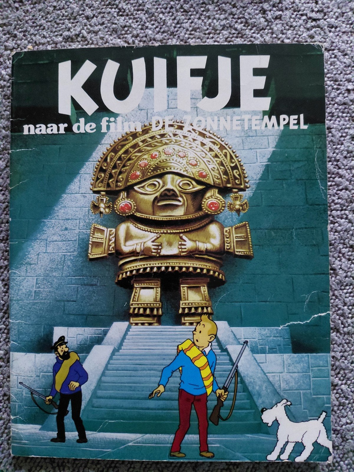 Kuifje naar de film De Zonnetempel., Eén stripboek, Ophalen of Verzenden, Gelezen