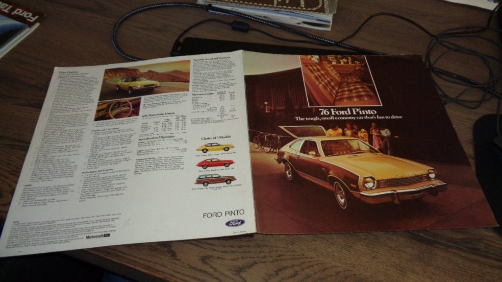 USA Folder FORD PINTO   1976, Verzenden, Gelezen, Ford