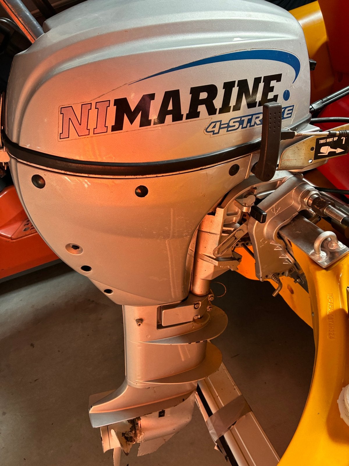 NIMARINE 9,9 pk 4-takt buitenboordmotor met afstandsbedienin, Watersport en Boten, Buiten- en Binnenboordmotoren, Ophalen, Gebruikt