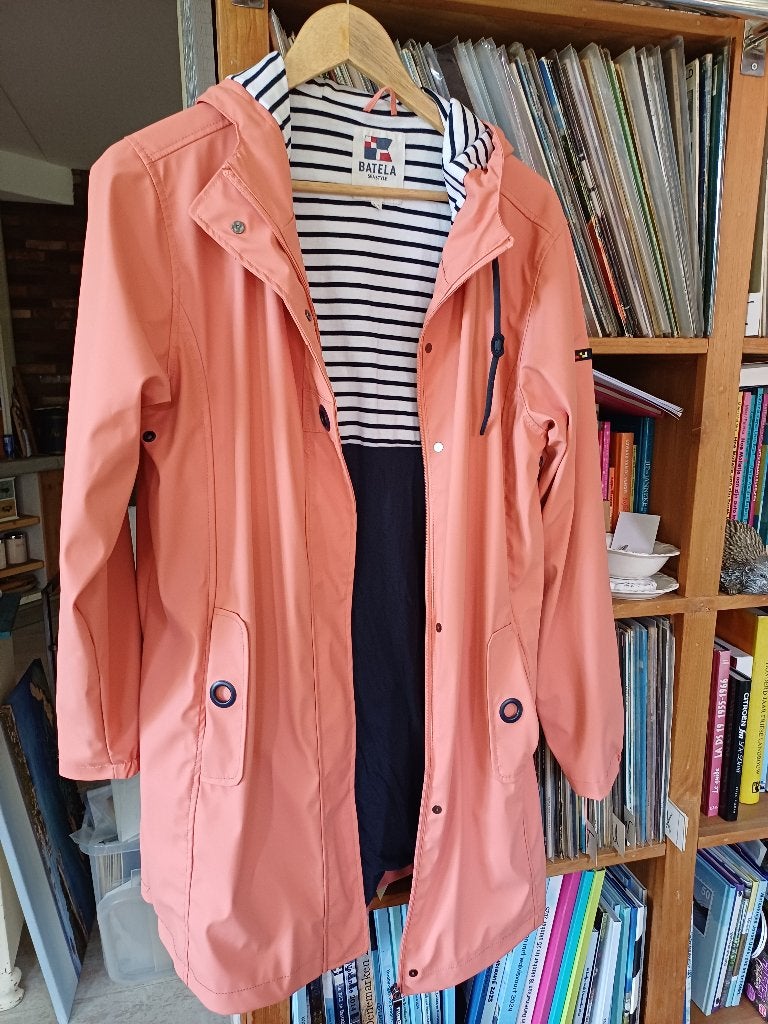 Zalmrose regenjas dames merk Batela seastyle, Ophalen of Verzenden, Zo goed als nieuw, Regenjas, Dames