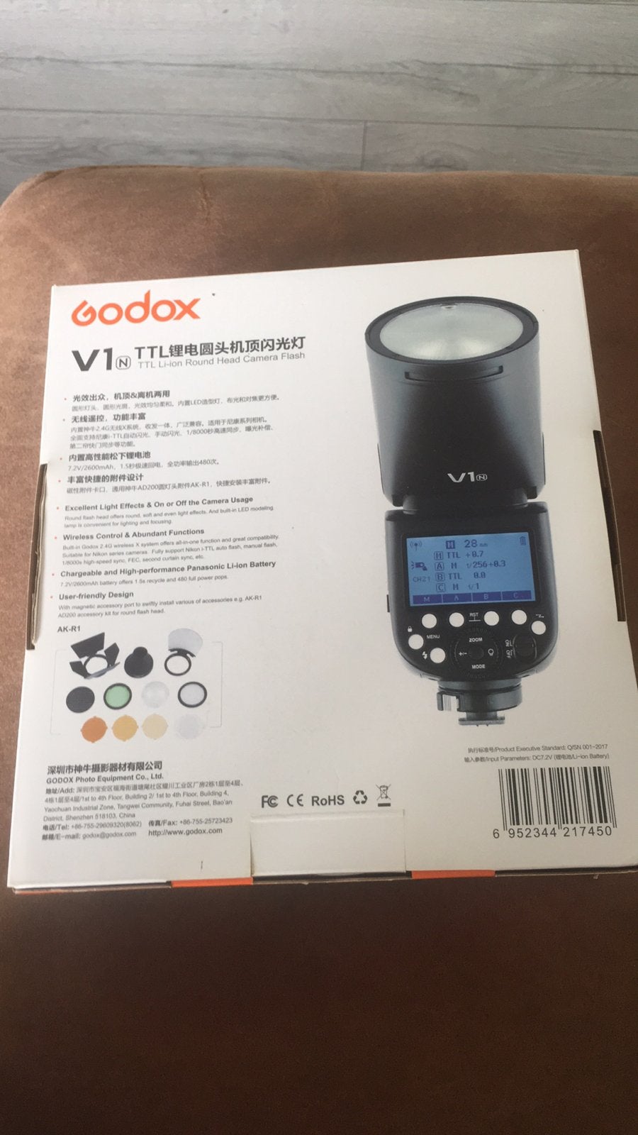 Godox  V1 N zo goed als nieuw (alleen ophalen ), Ophalen of Verzenden, Zo goed als nieuw, Overige merken