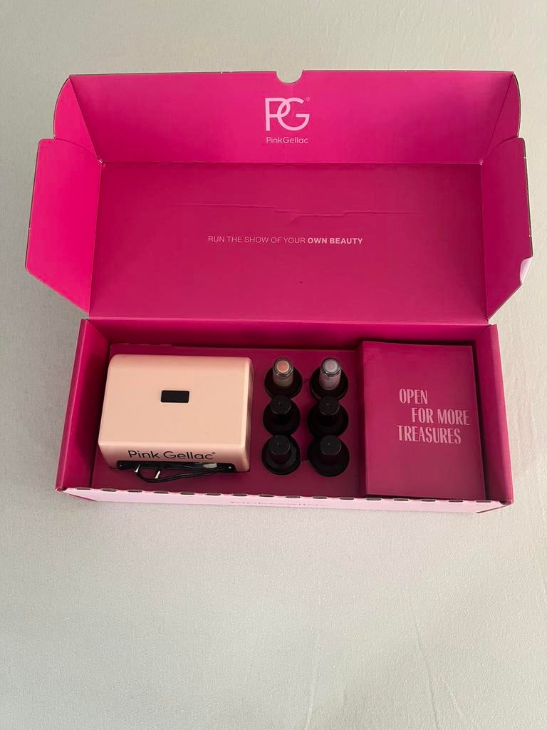 Pink gellac starterset, Ophalen of Verzenden, Zo goed als nieuw, Roze, Handen en Nagels