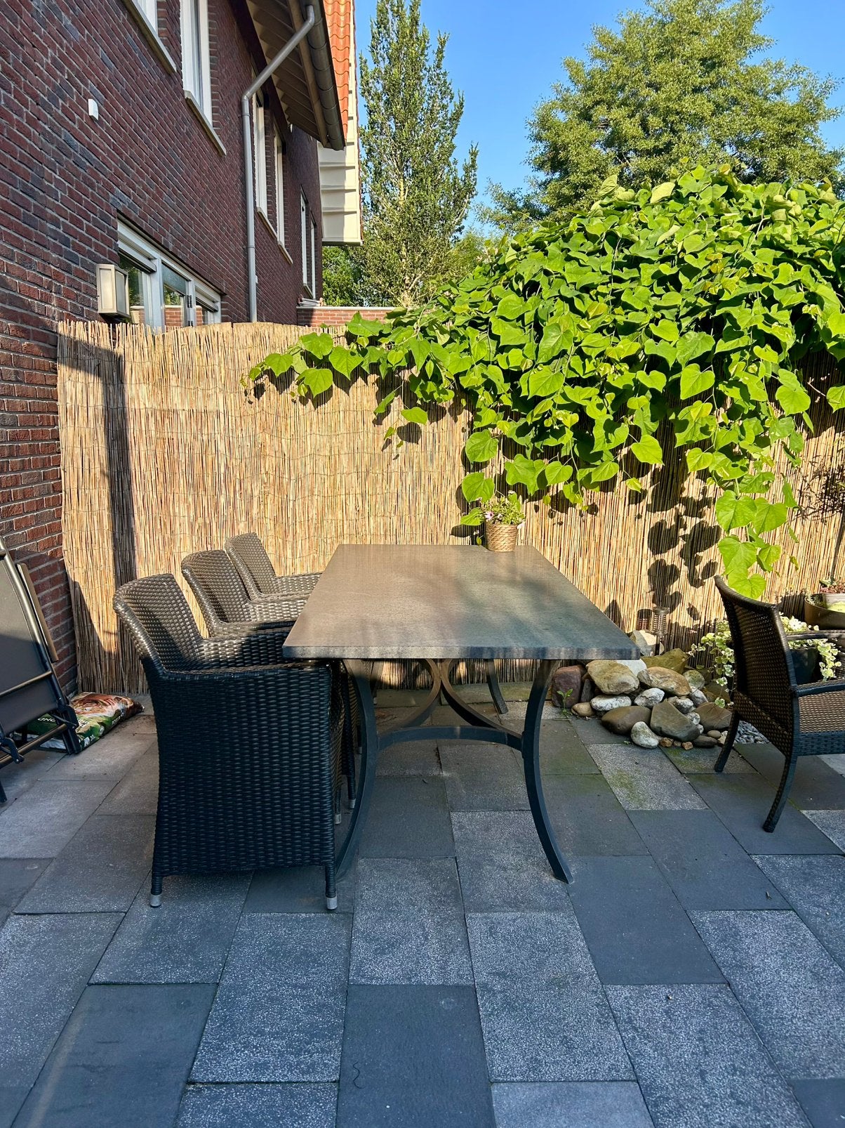 Studio 20 Granieten Tuintafel (Natuursteen) – 180 x 90 cm, Ophalen, Zo goed als nieuw, Overige materialen