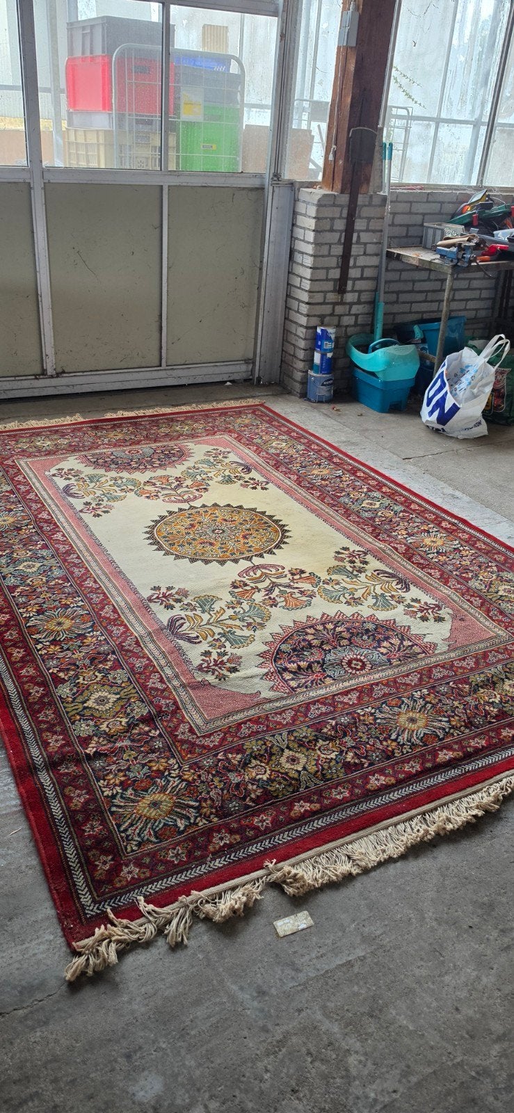 prachtig groot vintage Perzisch wollen tapijt 300x200!, Perzisch, 200 cm of meer, Ophalen of Verzenden, Zo goed als nieuw