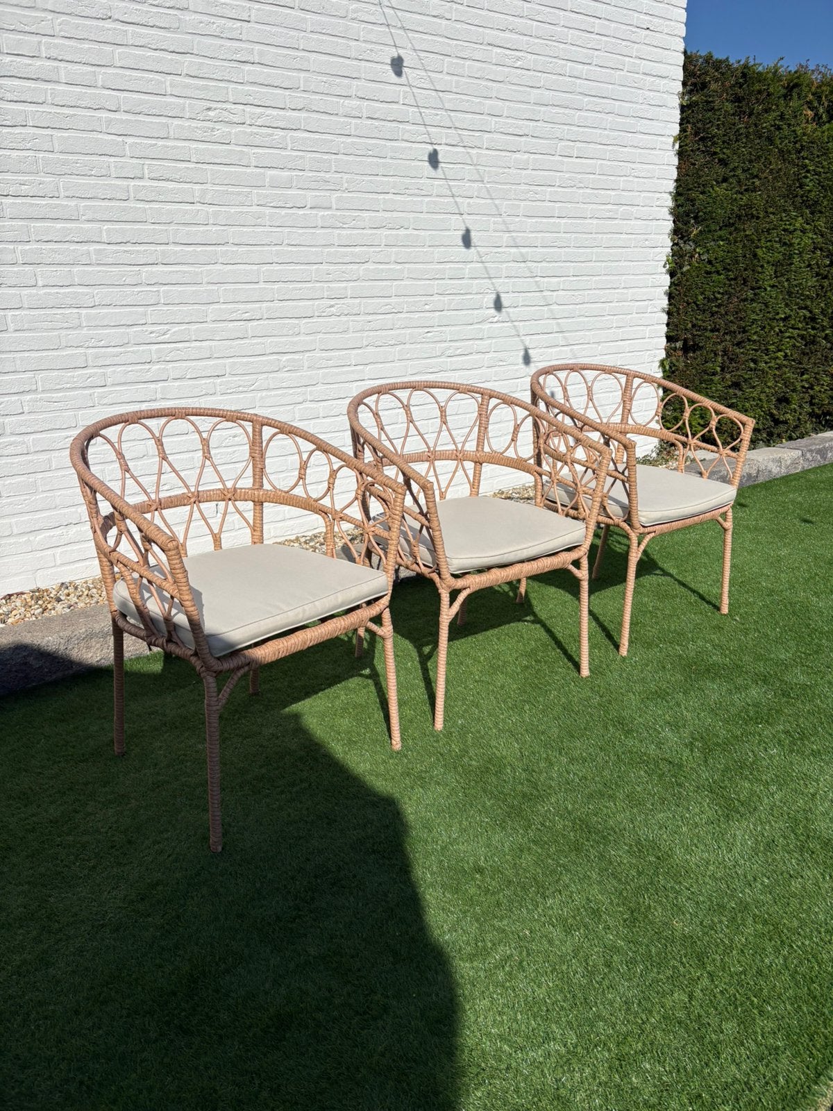 Tuinstoelen 3 stuks, Ophalen, Zo goed als nieuw