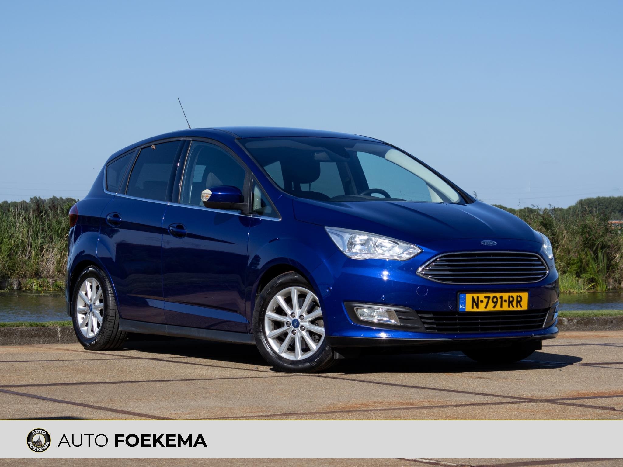 Ford C-Max 1.5 Titanium Automaat Trekhaak LMV, Auto's, Euro 6, 4 cilinders, 150 pk, Blauw