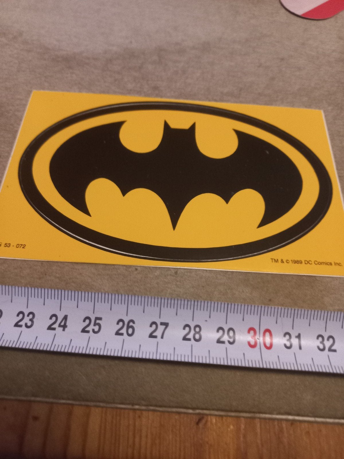 Vintage Batman Logo Sticker - DC Comics 1989, Verzamelen, Ophalen of Verzenden, Zo goed als nieuw, Strip of Tekenfilm