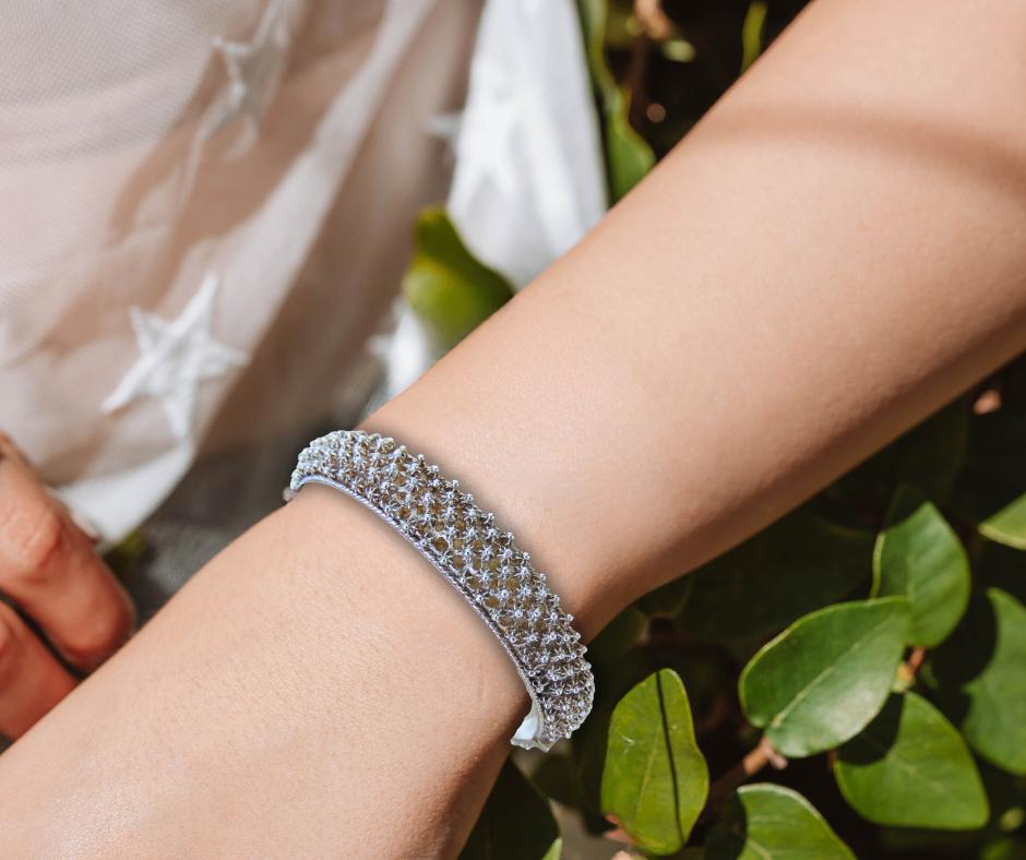 Prachtige vintage 800 zilveren SARDINIAN cannetille armband!, Sieraden, Tassen en Uiterlijk, Verzenden, Zo goed als nieuw, X, Zilver