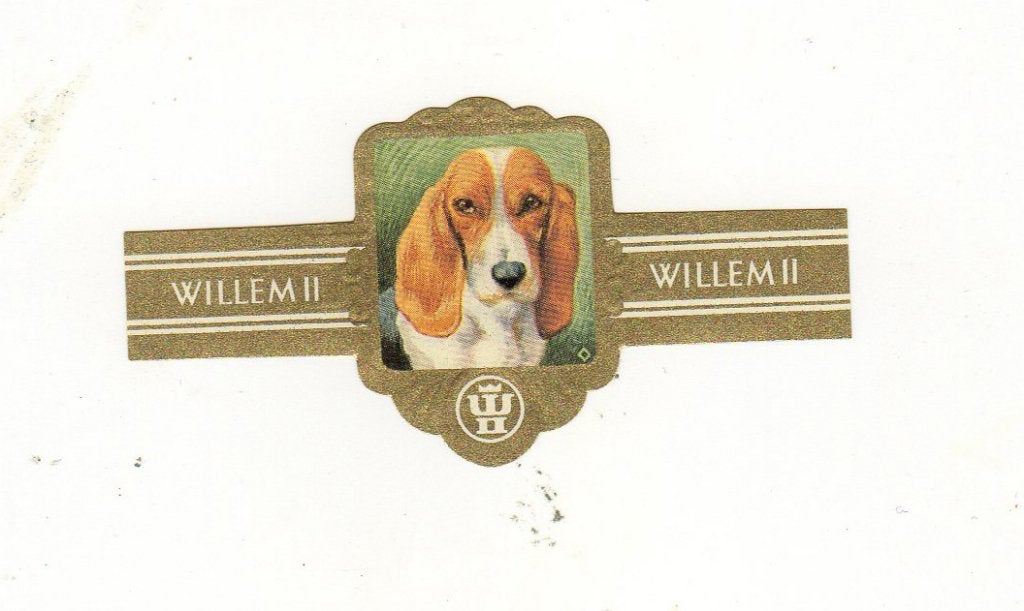 Willem II  NF  Honden, Verzamelen, Verzenden, Zo goed als nieuw, Sigarenbandjes