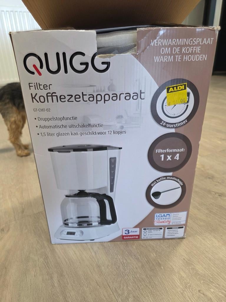 QUIGG koffiezetapparaat – nieuw, nooit gebruikt (in doos), Witgoed en Apparatuur, Koffiezetapparaten, Overige typen, 10 kopjes of meer
