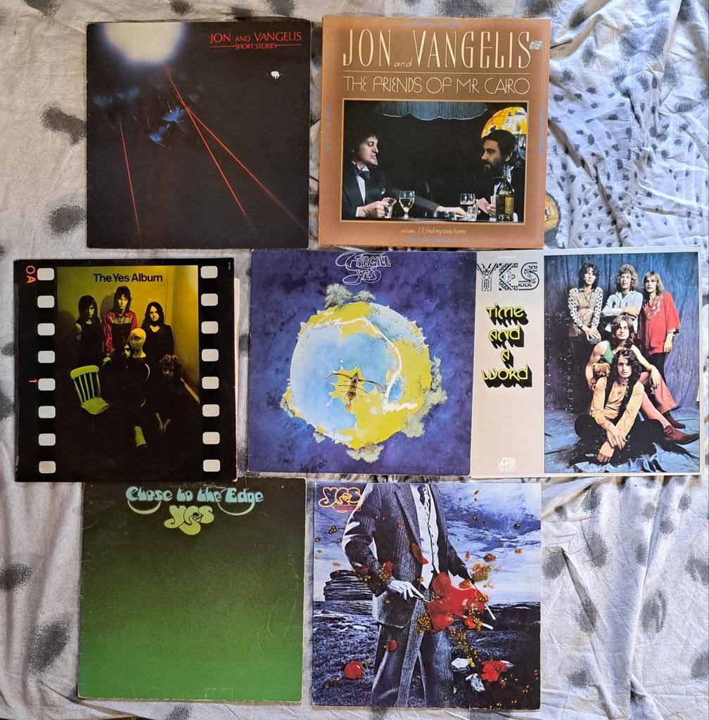 7x LP Yes & Jon and Vangelis - Prog Rock Collectie, Cd's en Dvd's, Vinyl | Pop, Ophalen of Verzenden, 1970 - 1979, Gebruikt, 12 inch