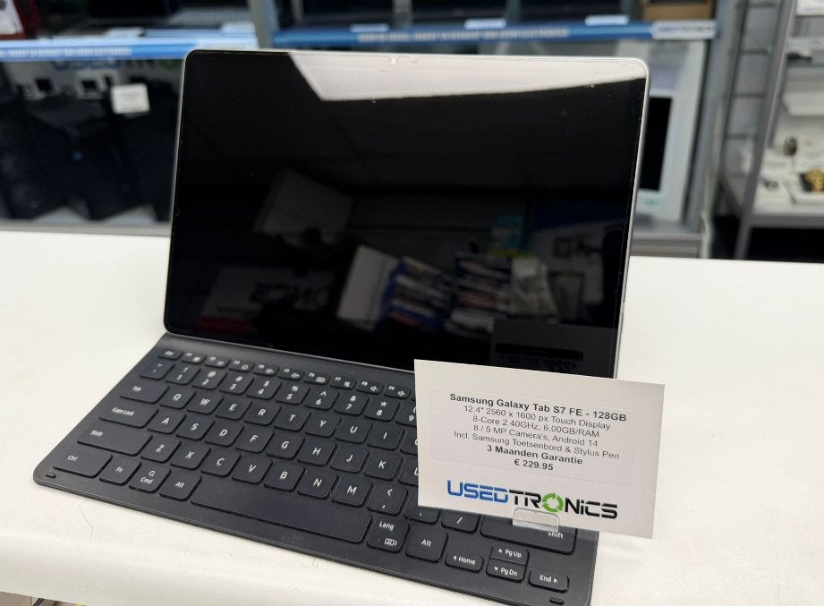 Samsung Galaxy Tab S7 FE - 128GB, Galaxy Tab S7 FE, 12 inch, Ophalen of Verzenden, Zo goed als nieuw