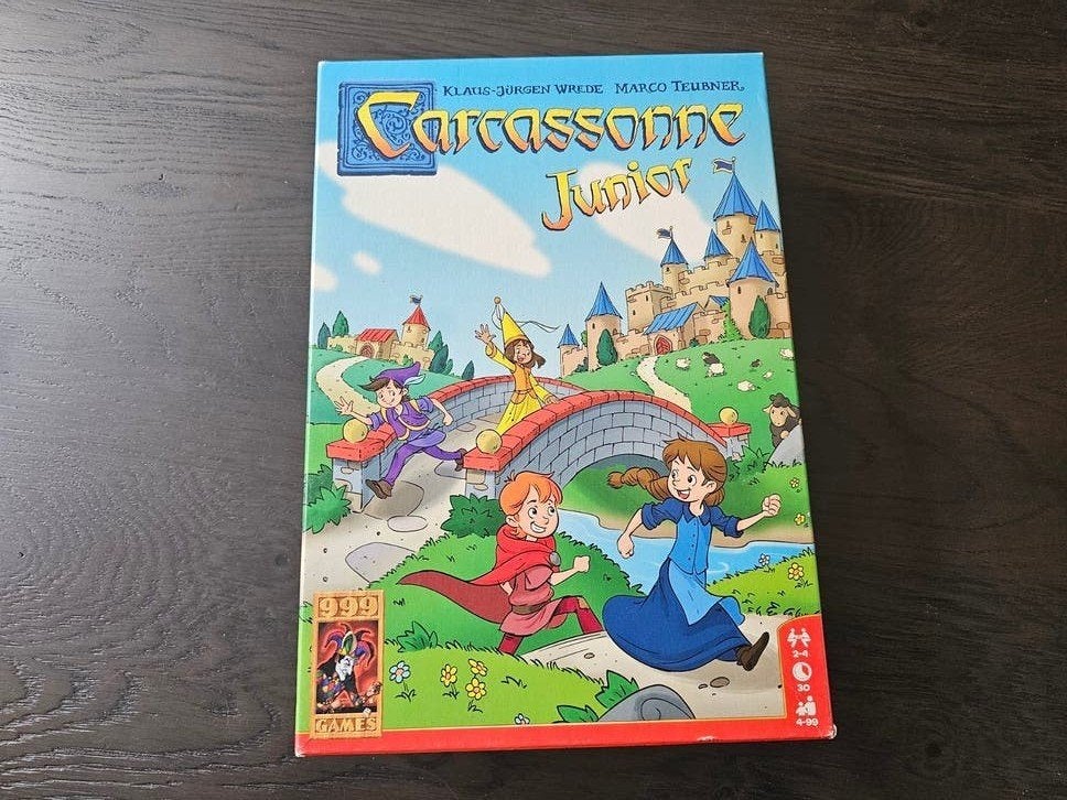 Carcassonne Junior Bordspel, Een of twee spelers, Ophalen of Verzenden, Gebruikt, 999 Games