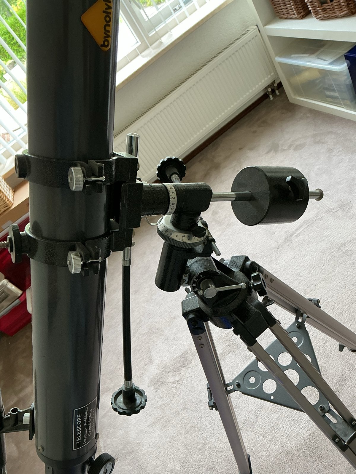 Bynolyt Bynostar LE70-900 Lenzentelescoop met Statief, Ophalen, Lenzentelescoop (refractor), Met statief, Zo goed als nieuw