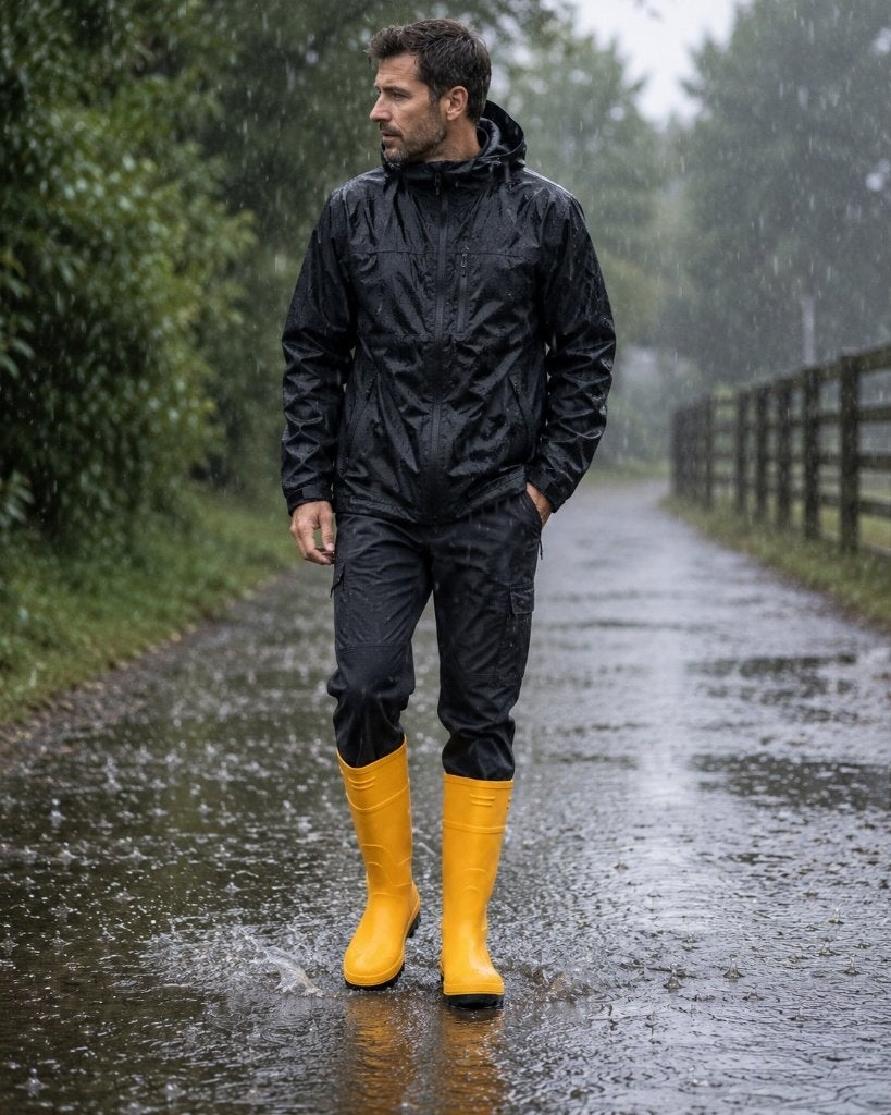 Partij gele regenlaarzen voor heren, NHP International, Overige kleuren, Boots, Ophalen of Verzenden