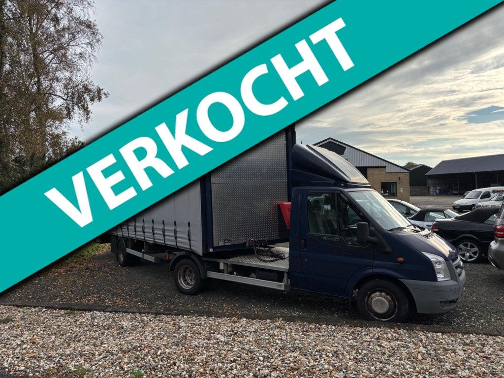 Ford Transit 350M 2.4 TDCI BE combi trekker+oplegger!, Auto's, Bestelauto's, Gebruikt, Parkeercamera, 4 cilinders, Blauw