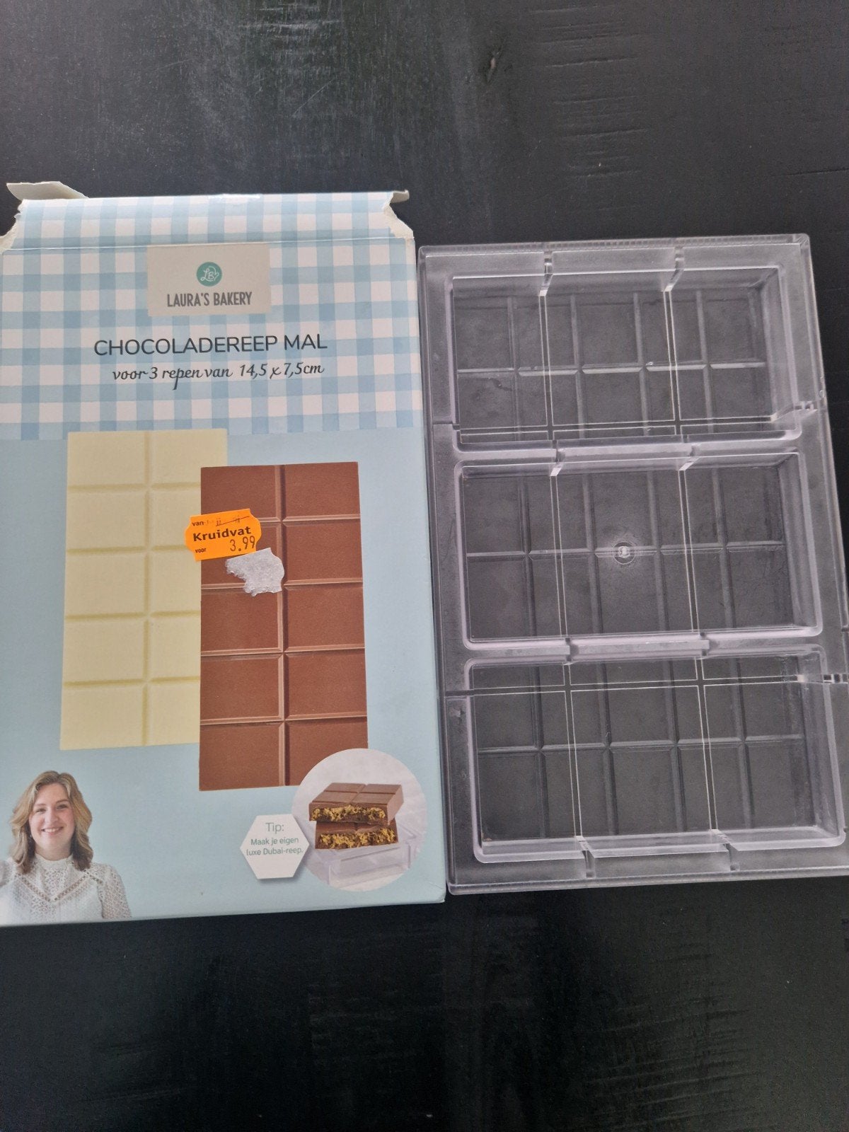 Chocoladereep Mal Laura's Bakery, Ophalen of Verzenden