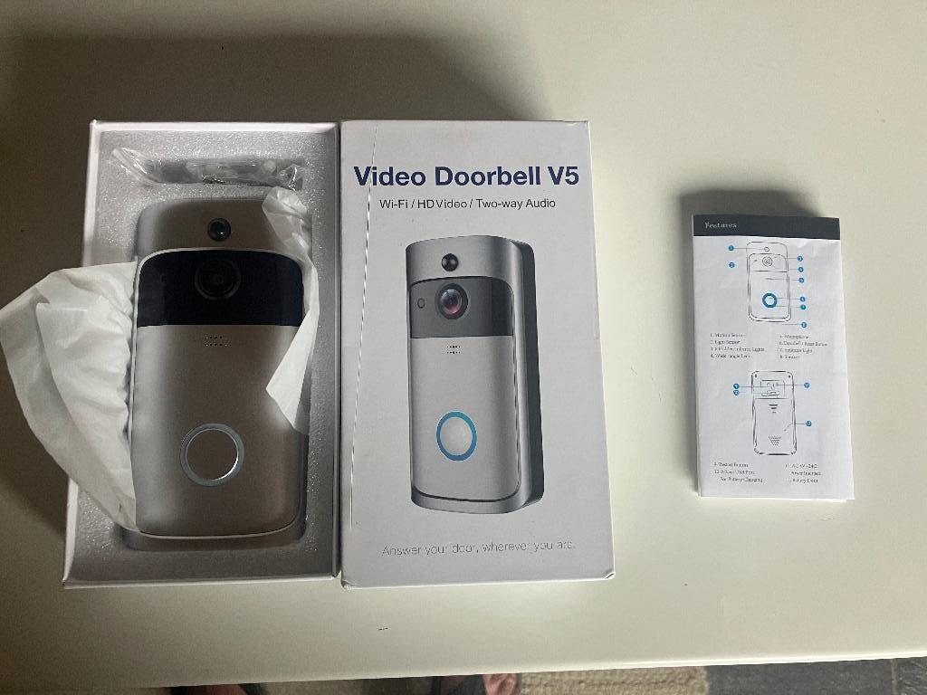 Video doorbell V5, Ophalen of Verzenden, Bewegingsdetectiesensor, Zo goed als nieuw, Bedraad