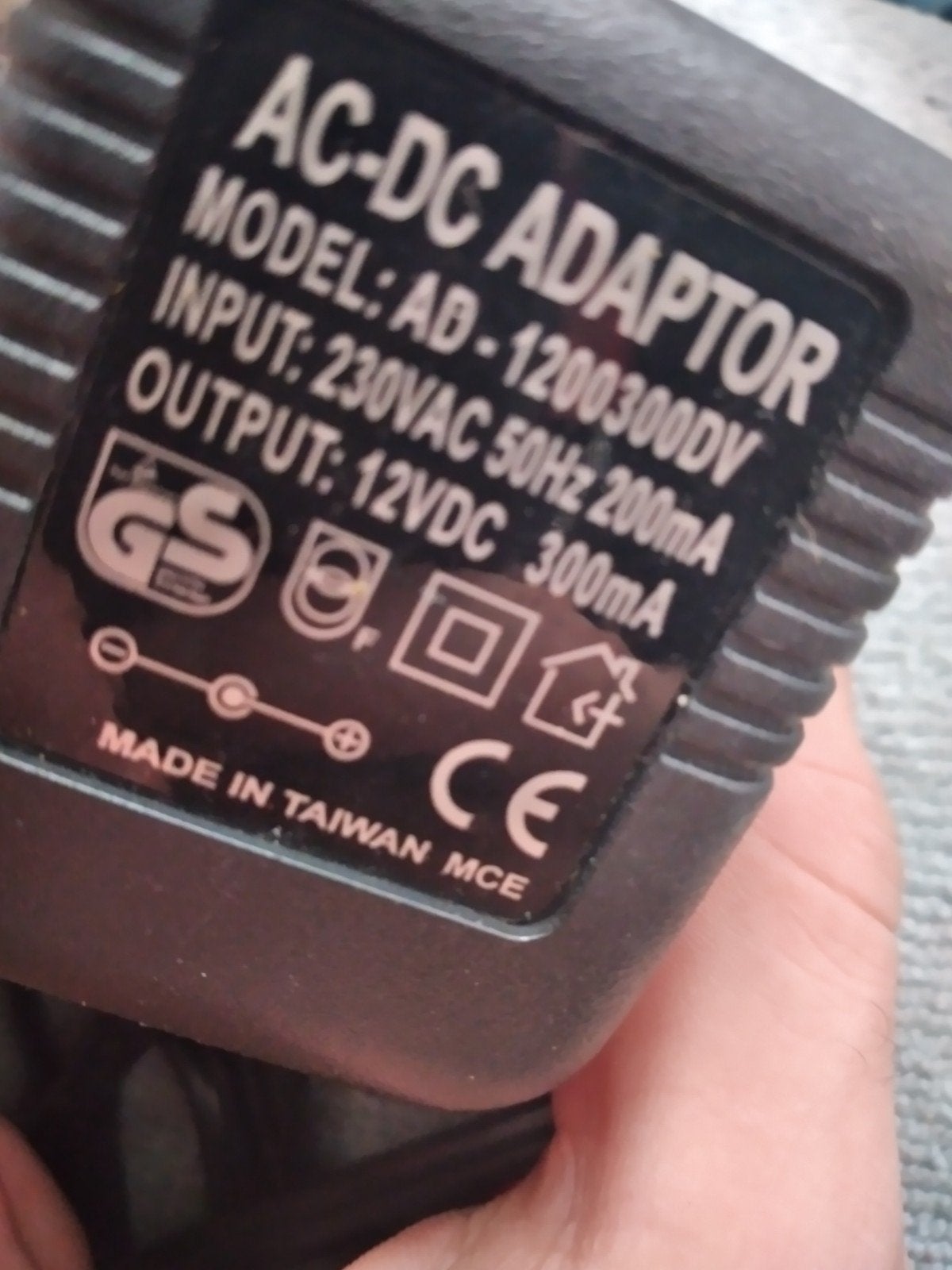 AC-DC Adapter 12V 500mA met Krokodillenklemmen, Ophalen of Verzenden, Gebruikt