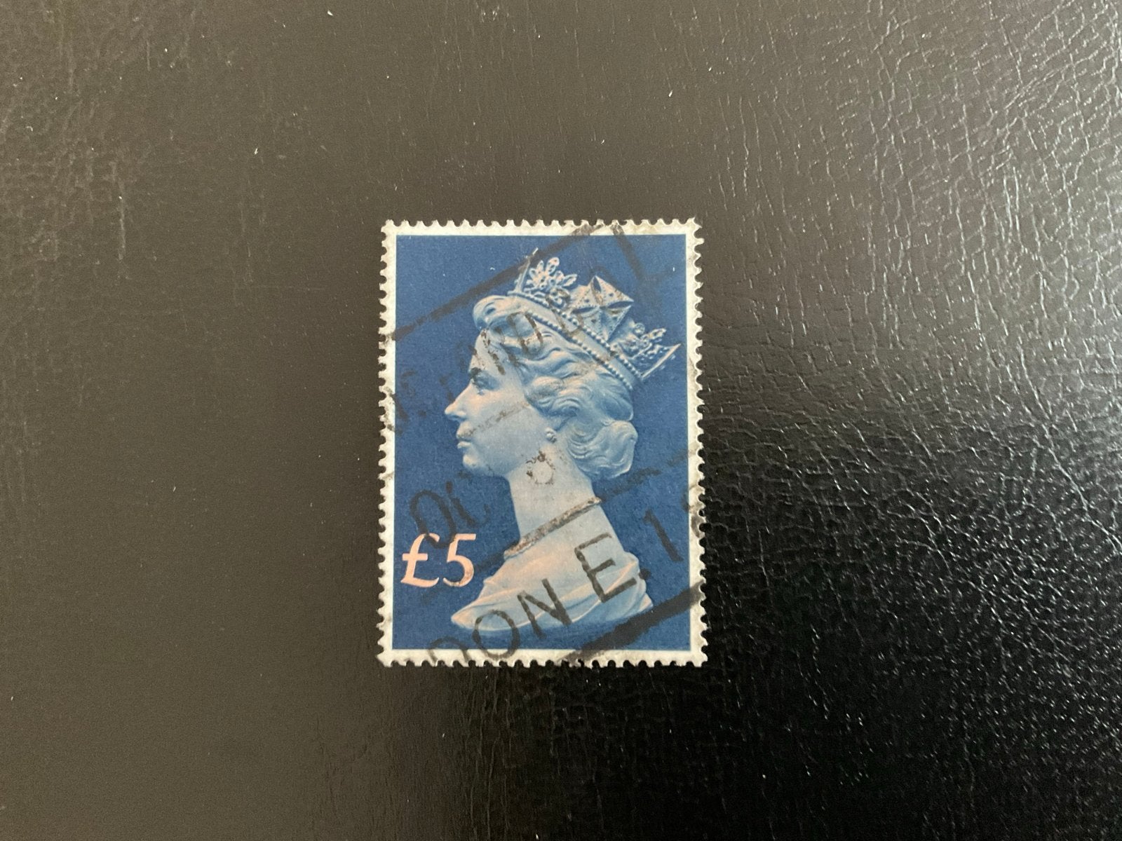 Britse £5 Machin postzegel Koningin Elizabeth II (1977), Verzenden, Gestempeld