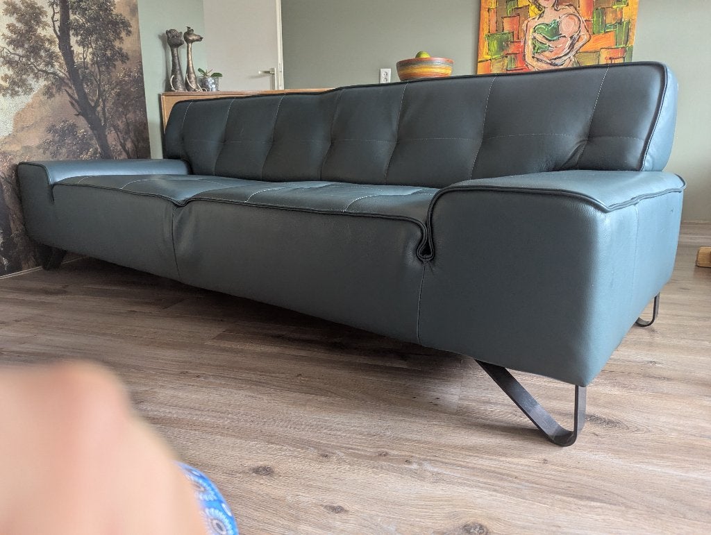 bank (XOOON), Huis en Inrichting, Banken | Bankstellen, Ophalen, Zo goed als nieuw, 200 tot 250 cm, Leer