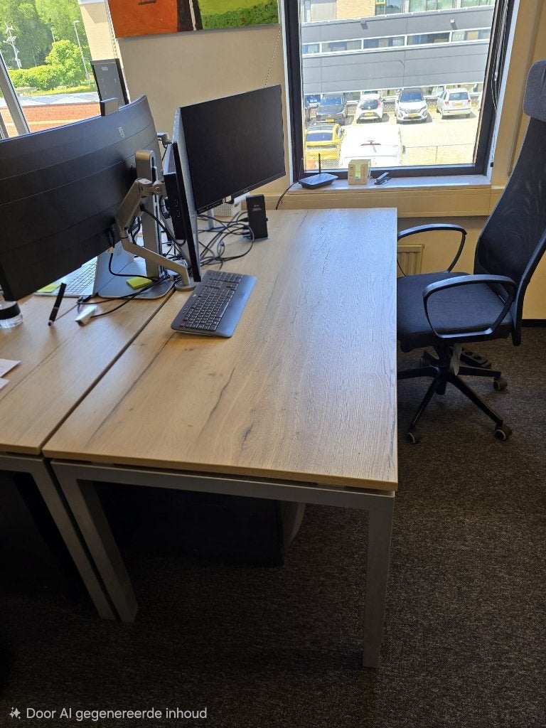 Complete kantoorinrichting 4 bureaus, kasten & vergadertafel, Archief en Opbergen, Ophalen, Gebruikt, Complete inventaris
