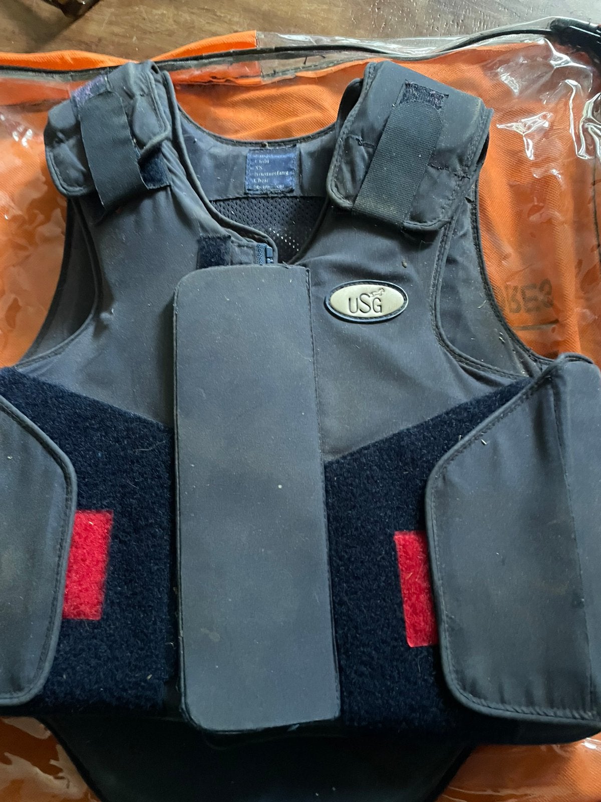 Body protector kind XS, Dieren en Toebehoren, Blauw, Gebruikt, Ophalen of Verzenden, Springen
