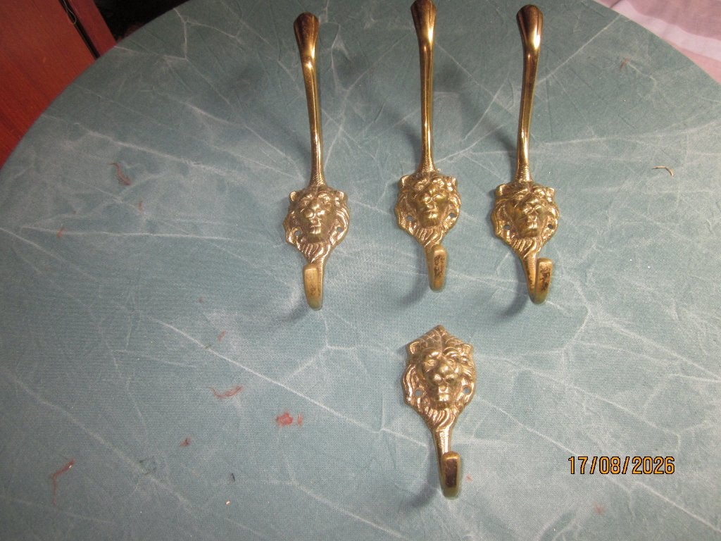 Kleerhangers geel koper, Antiek en Kunst, Ophalen, Koper