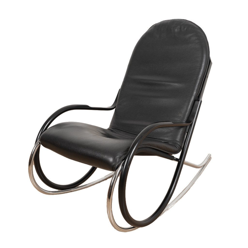 Nonna rocking chair by Paul Tuttle, Ophalen, Gebruikt, Zwart, Mid-Century