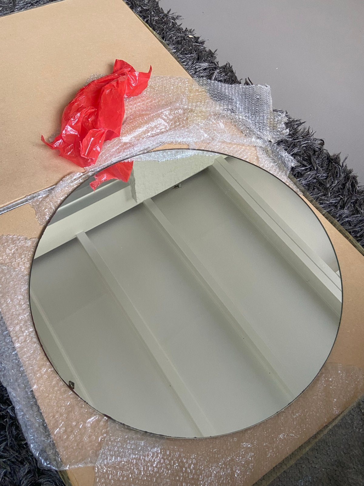 Ronde spiegel - Zgan in verpakking - 60cm, Huis en Inrichting, Ophalen, Rond, Nieuw, Minder dan 100 cm
