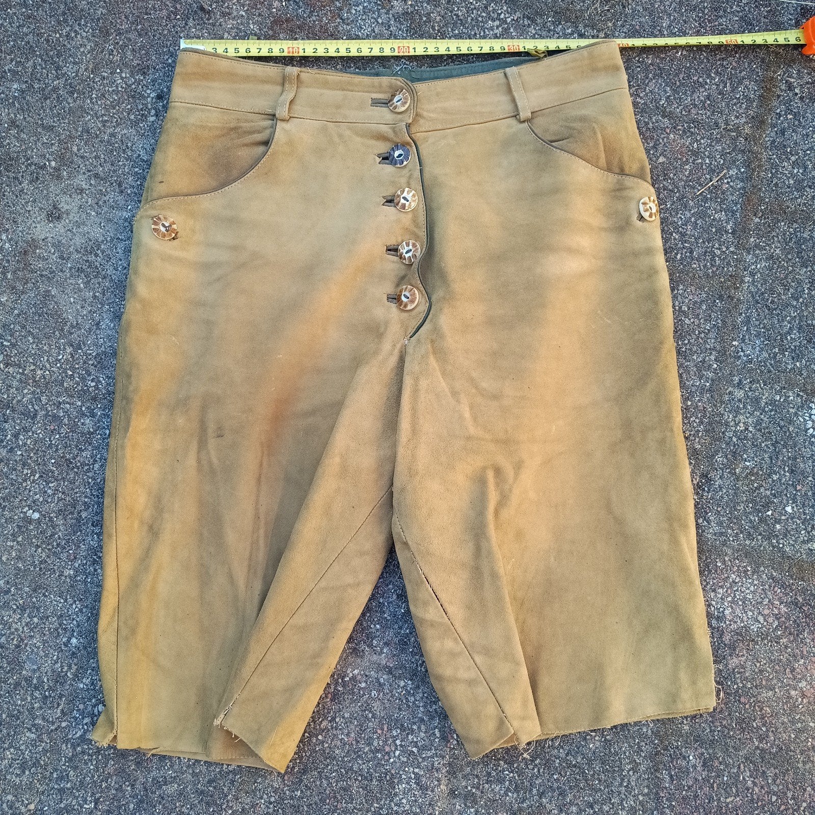 Lederhose 46 S echt geitenleer Nockstein Trachten, Ophalen of Verzenden, Maat 46 (S) of kleiner