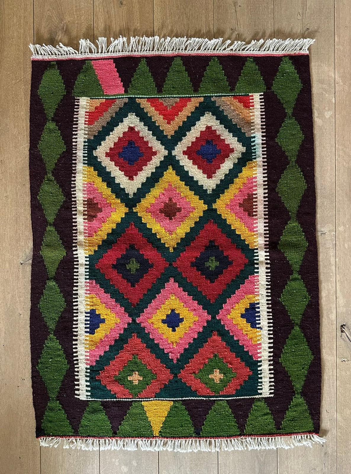 Authentieke Perzische kelim NIEUW 116 x 87, 100 tot 150 cm, Perzisch, Nieuw, Rechthoekig