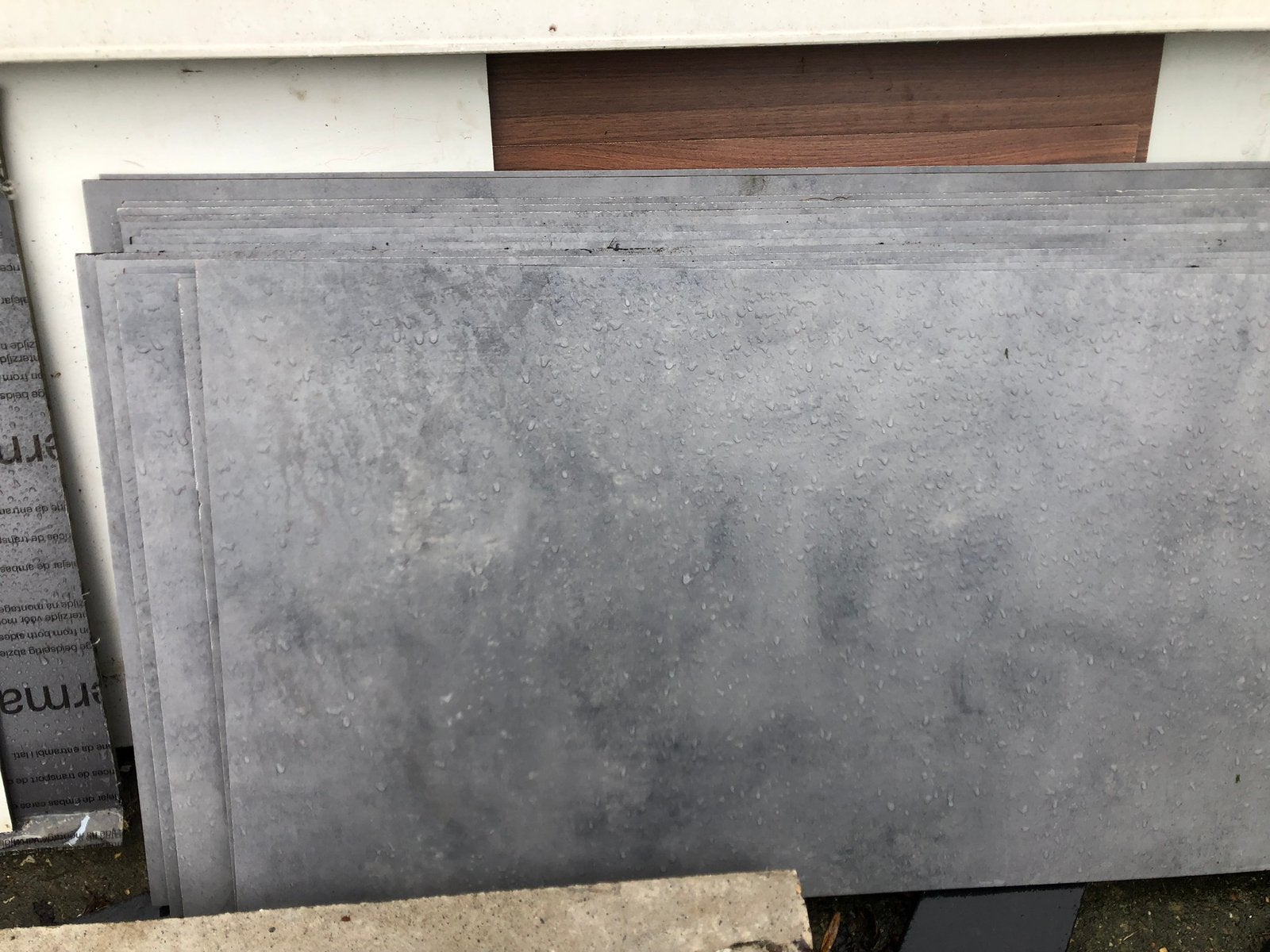 Wandbekleding trespa betonlook, Ophalen, Nieuw