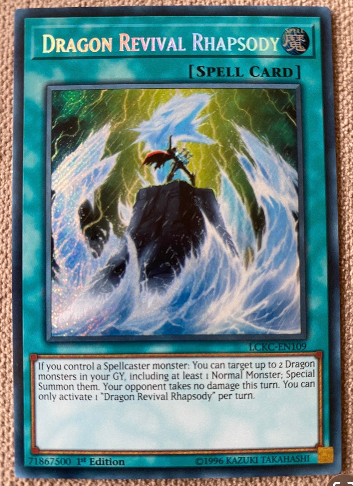 Yu-Gi-Oh! Dragon Revival Rhapsody LCKC 1st Edition !, Hobby en Vrije tijd, Verzamelkaartspellen | Yu-gi-Oh!, Ophalen of Verzenden