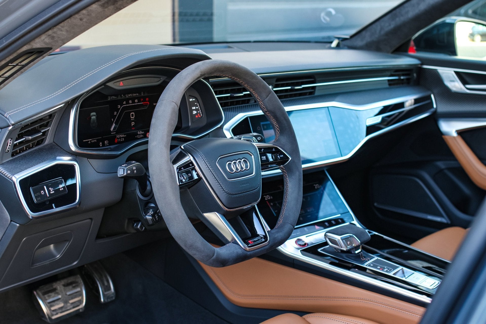 Audi RS6 TFSI Quattro *Keramisch*Carbon*Pano*Indiviual kleur, Auto's, Audi, Automaat, 8 cilinders, RS6, Leder