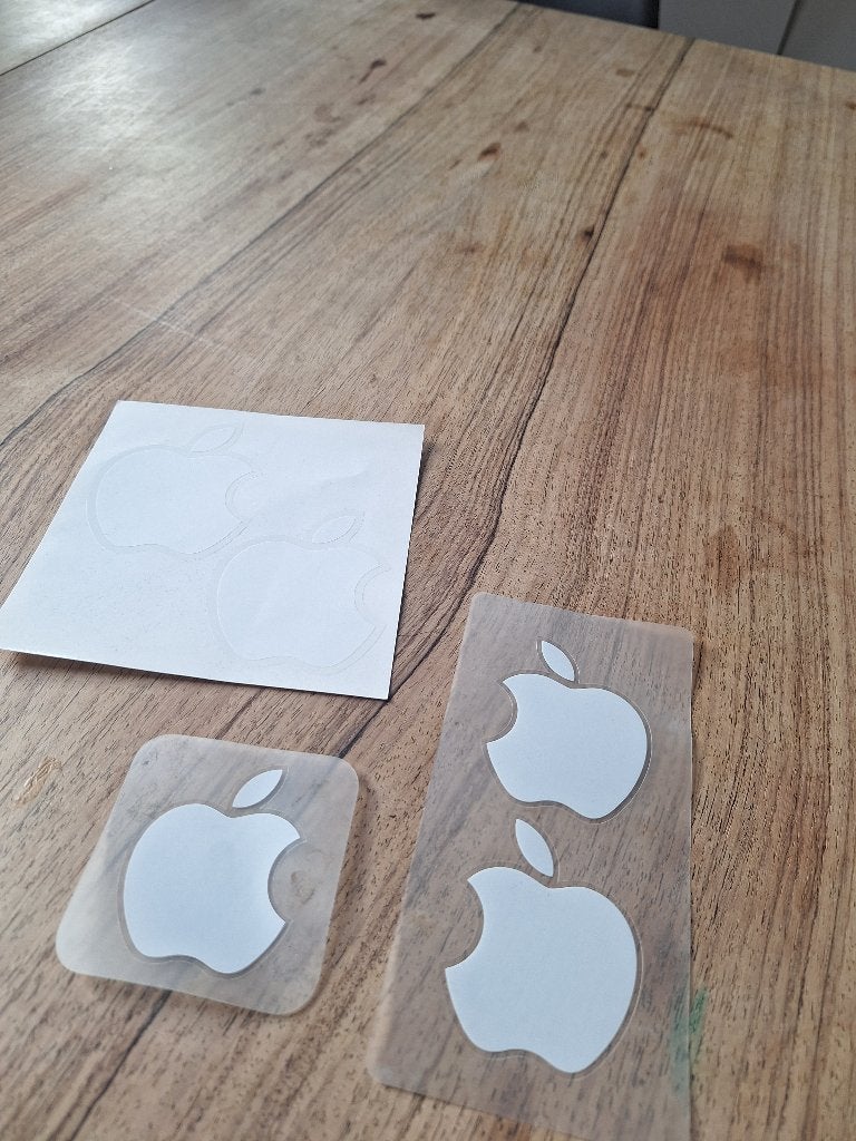 Origineel Apple stickers 3x ipad en 2x mcBook, Ophalen, Nieuw