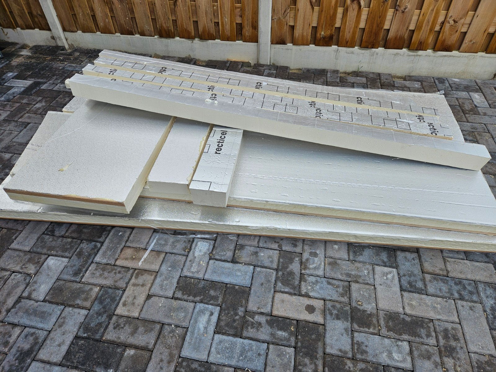 PIR isolatieplaten 80mm - ca. 6m² + reststukken, Gebruikt, Vloerisolatie, Hardschuim (Pir), 8 tot 12 cm
