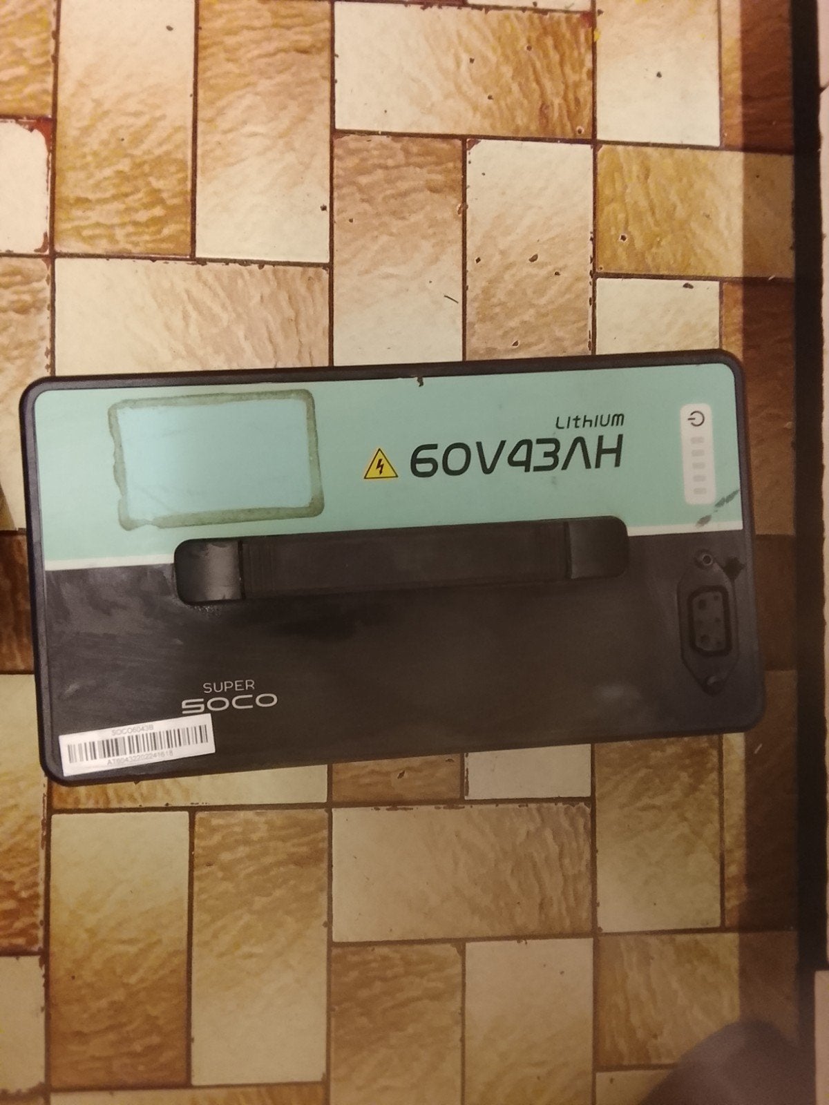 super soco 60v 43ah lithium accu, Ophalen of Verzenden