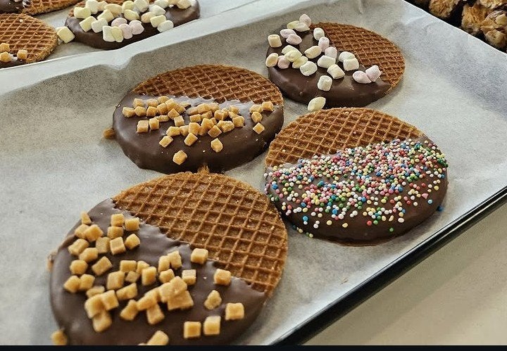 Gepersonaliseerde chocolade stroopwafels, Ophalen, Nieuw, Verjaardag
