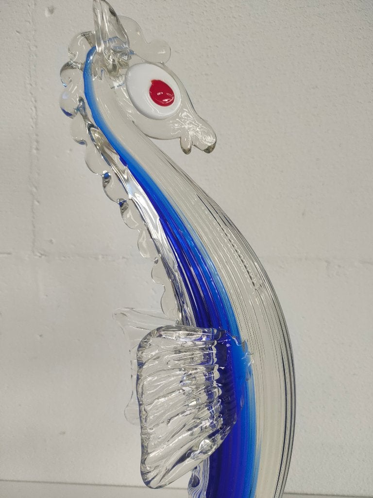 Zeepaard glazen beeld Murano Style, Ophalen, Gebruikt, Dier