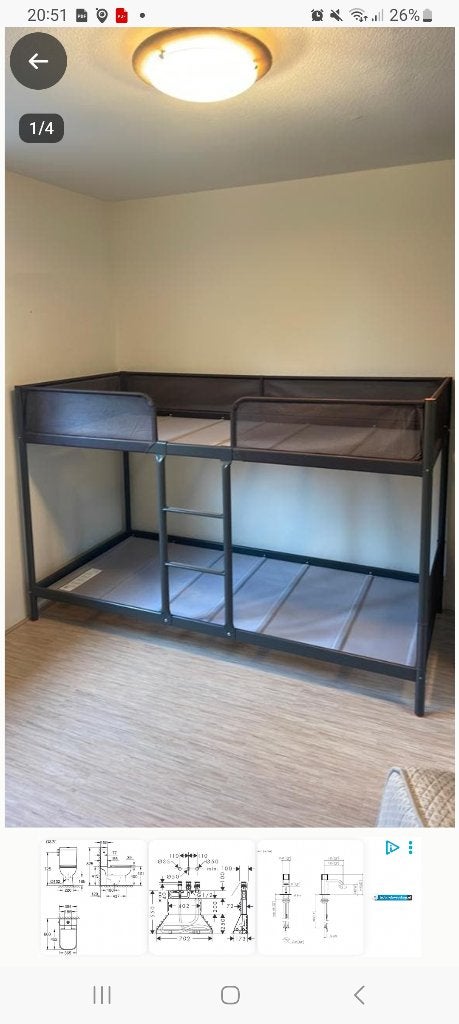Stapelbed, Huis en Inrichting, Slaapkamer | Stapelbedden en Hoogslapers, Ophalen, Gebruikt, 90 cm, 160 tot 180 cm